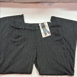 Riders by Lee Women's 12P Mid-Rise Herringbone Trousers Pants Straight Leg NWT